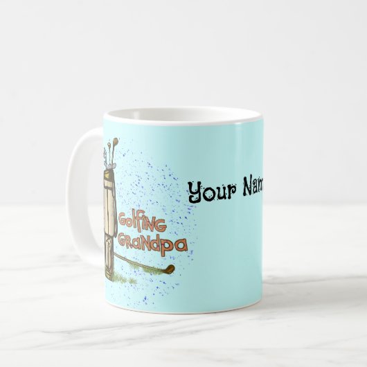 Mug Grand-père de golf (Devant gauche)