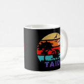 Mug Grand-père de Taid Retro Sunset Dragon (Devant droit)