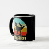 Mug Grand-père Dinosaur Grand-père Pasaurus 2 Deux enf (Devant gauche)