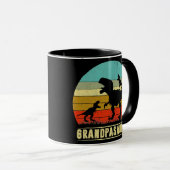 Mug Grand-père Dinosaur Grand-père Pasaurus 2 Deux enf (Devant droit)