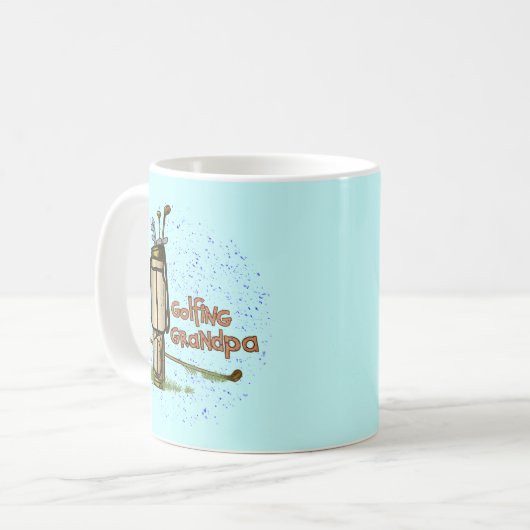 Mug Grand-père du golf (Devant gauche)