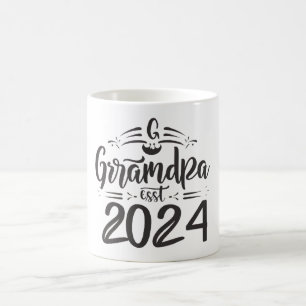 Mug grand-père est 2024, Promoted To Grandpa Est. 2024