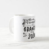 Mug grand-père est 2024, Promoted To Grandpa Est. 2024 (Devant gauche)