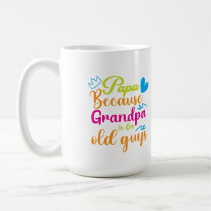 Mug Grand-père est pour le design de vieux garçons"