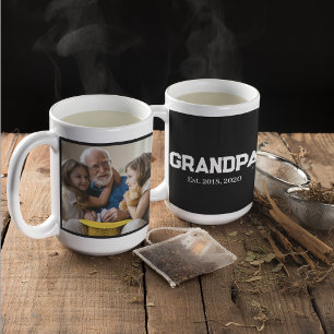Mug Grand-père Établ. Texte simple gras blanc photo
