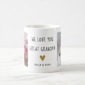 Mug Grand-père Grand-enfants 2 Photo Collage (Centre)