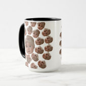 Mug Grand-père grand-mère sur mesure moderne anniversa (Devant gauche)