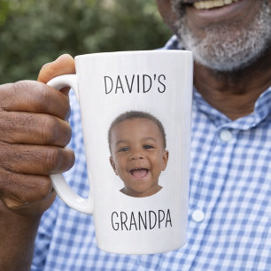 Mug Grand-père Latte avec photo de bébé Cadeau per