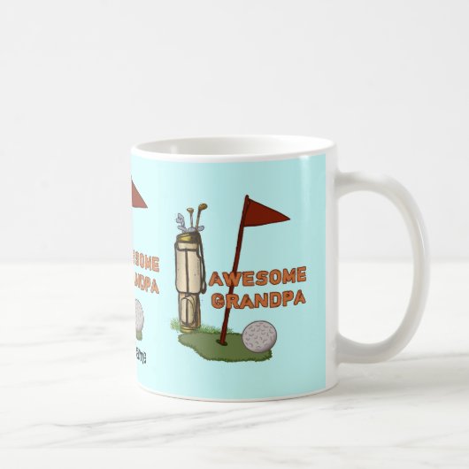 Mug Grand-père Musique de golf (Droite)
