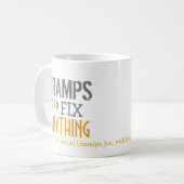 Mug Grand-Père Peut Réparer N'Importe Quoi Typographie (Devant gauche)