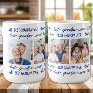 Mug Grand-père photo vert personnalisé