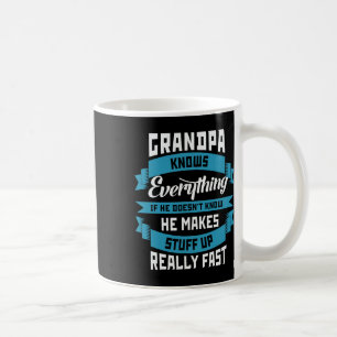 Mug Grand-père sait tout drôle Père &#; s Jour Cos