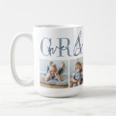 Mug Grand-père We Love You 4 Photo Collage (Gauche)