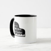 Mug Grand Piano meilleur professeur de piano du monde (Devant gauche)
