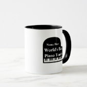 Mug Grand Piano meilleur professeur de piano du monde (Devant droit)