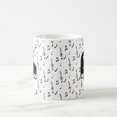 Mug Grand Piano Music Note Monogramme Pianiste (Centre)