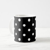 Mug Grand Pois Noir Et Blanc (Devant gauche)