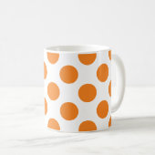 Mug Grand pois orange (Devant droit)
