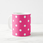 Mug Grand Pois Rose Et Blanc (Devant gauche)