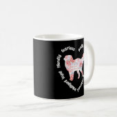 Mug Grand Pyrénées Coeur Pyrénées Propriétaire de chie (Devant droit)