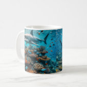 Mug grand requin blanc (Devant gauche)