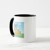 Mug Grand requin drôle de vin blanc (Devant gauche)