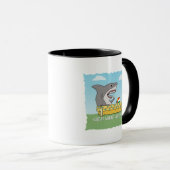 Mug Grand requin drôle de vin blanc (Devant droit)
