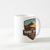 Mug Grand Sand Dunes National Park Badge de voyage (Devant droit)