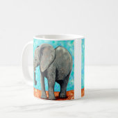 Mug Grand tableau d'éléphant bébé (Devant gauche)
