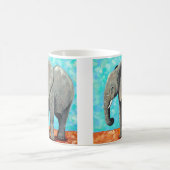 Mug Grand tableau d'éléphant bébé (Centre)