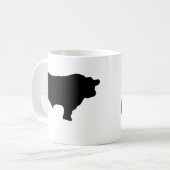 Mug grand taureau noir (Devant gauche)