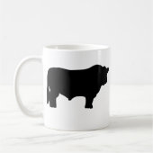 Mug grand taureau noir (Gauche)