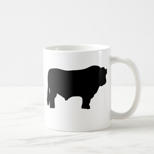 Mug grand taureau noir (Droite)
