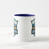 Mug Grand Teton National Park Illustration Retro (Centre)