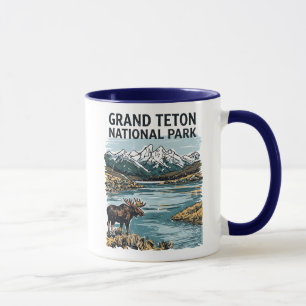 Mug Grand Teton National Park Paysage de Montagne