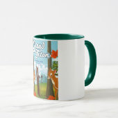 Mug Grand Teton Wyoming pour skier. (Devant droit)