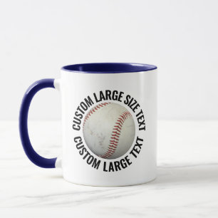 Mug Grand texte BLEU NAVY Combinaison 325g T-Shirt Bas