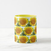 Mug Grand Tournesol Jaune Modèle Floral (Centre)