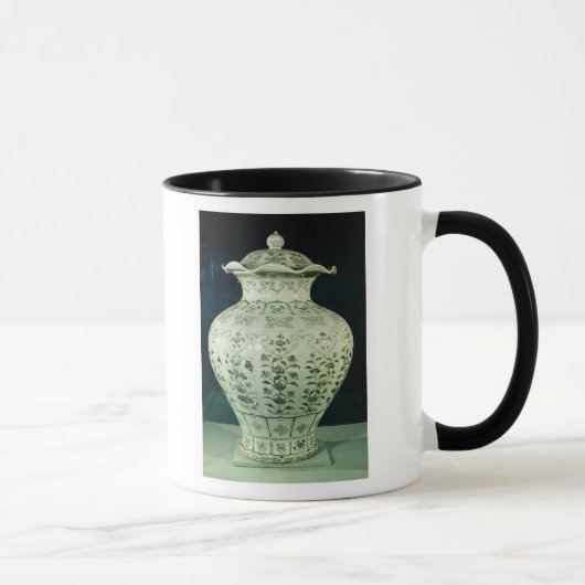 Mug Grand vase à "Kuoan" décoré des fleurs bleues (Droite)