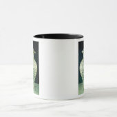 Mug Grand vase à "Kuoan" décoré des fleurs bleues (Centre)