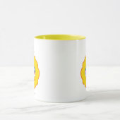Mug Grand visage souriant d'oiseaux avec des yeux en f (Centre)