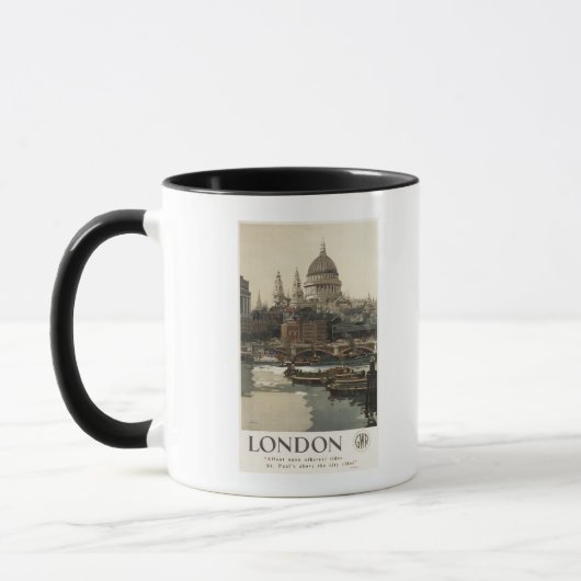 Mug Grand Western Railway St. Paul's Travel Poster (Gauche)