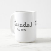 Mug Grandad Established Black Bold Minimal  (Devant gauche)