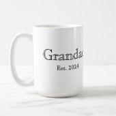 Mug Grandad Established Black Bold Minimal  (Gauche)