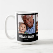 Mug Grandad Established Bold Black 3 Photo (Gauche)