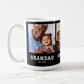 Mug Grandad Established Bold Black 3 Photo (Gauche)