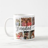 Mug Grandad personnalisé 12 Photo Collage Café (Gauche)