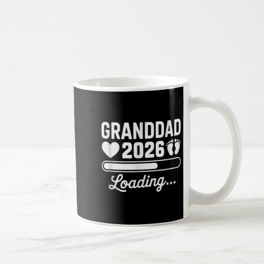 Mug Granddad 2026 Loading New Baby Pregnancy Reveal (Droite)