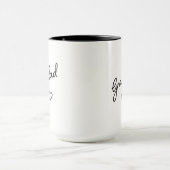 Mug Granddad Black and White Minimalist Est Year (Centre)