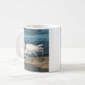 Mug Grande Aigrette d'Audubon : Oiseau côtier vintage (Devant gauche)